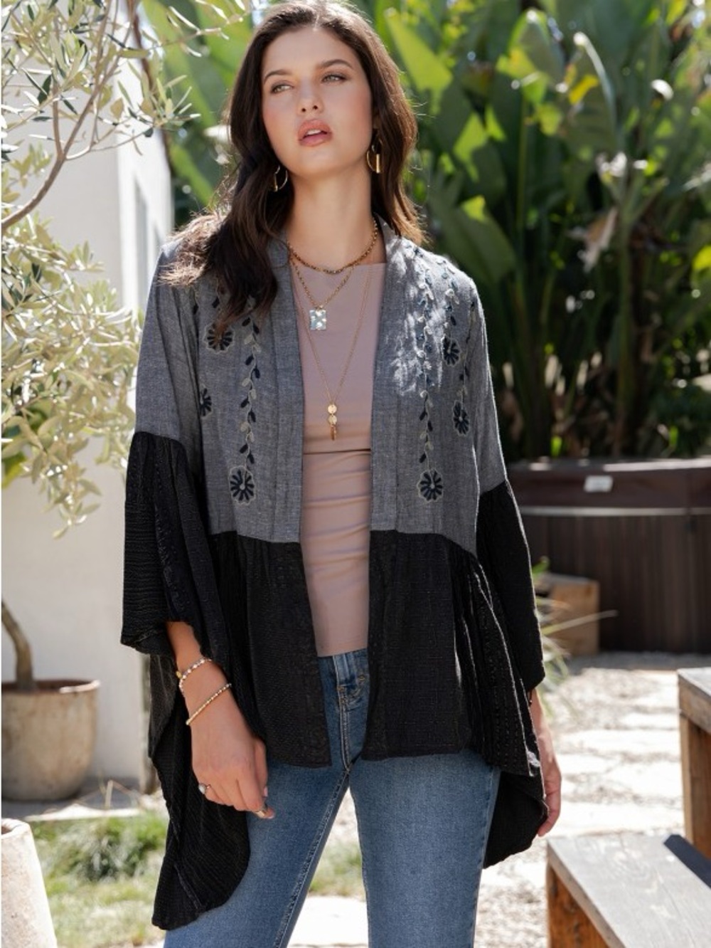 #72 ⚫️ New! Embroidered Boho Jacket Top
